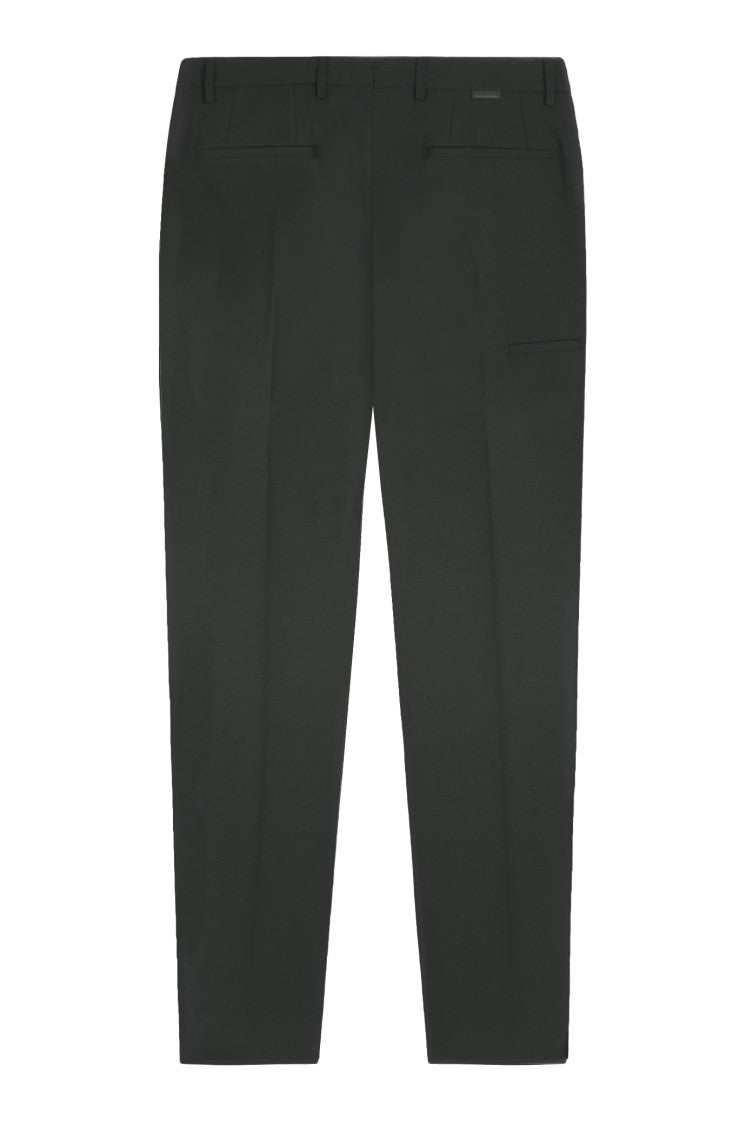 Gazzarrini X Michele Franzese Dark Green Virgin Wool Blend Trousers