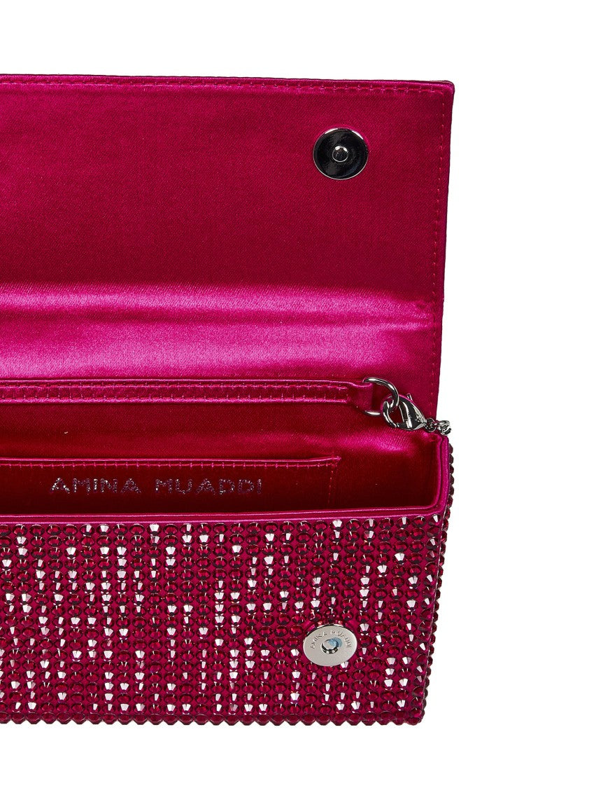 Amina Muaddi Super Amini Paloma Ruby Clutch
