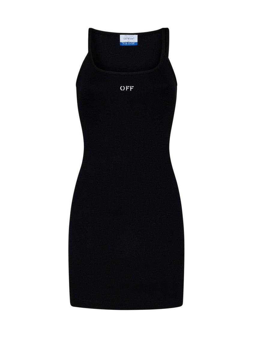 Off-White Logo Midi Dress – Black
