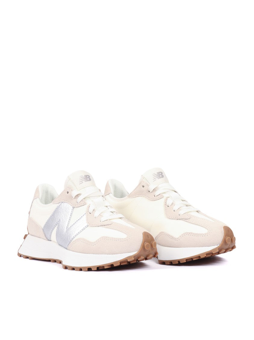 New Balance Angora Silver Metallic Suede Sneakers