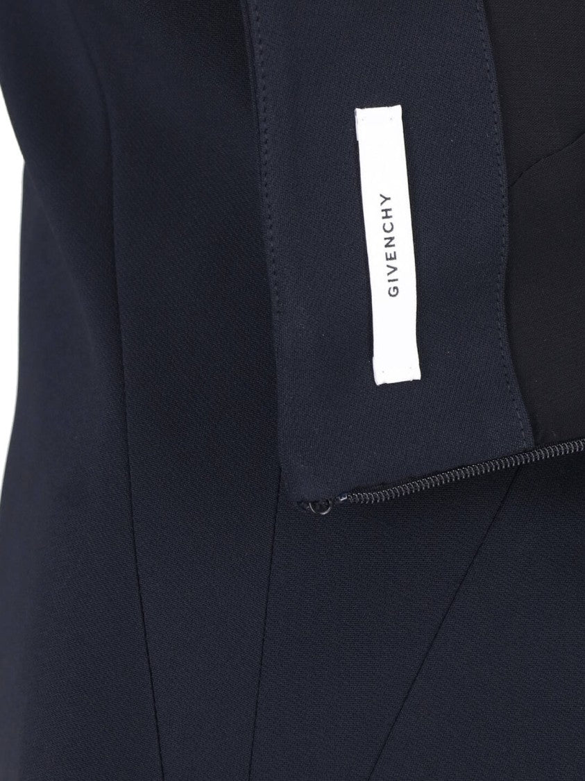 Givenchy Crêpe Cady Midi Dress With Back Cut-Out And Slit Detail
