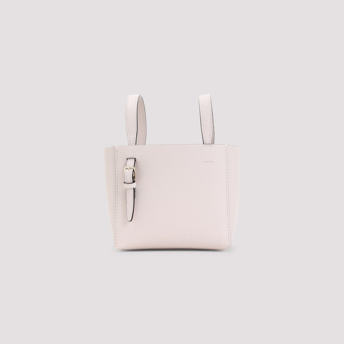 Valextra Structured Textured Leather Shoulder Bag
