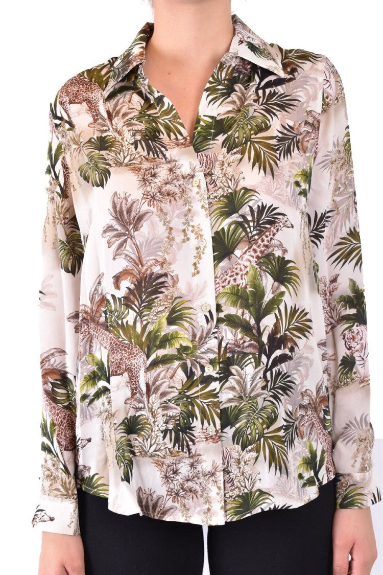 L'agence Multicolor Silk Shirt