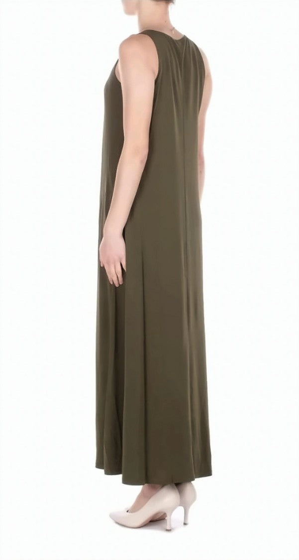 Max Mara Leisure Round Neck Viscose Jersey Dress