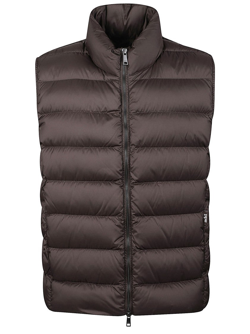 Add Brown Cocoon Quilted Nylon Down Vest