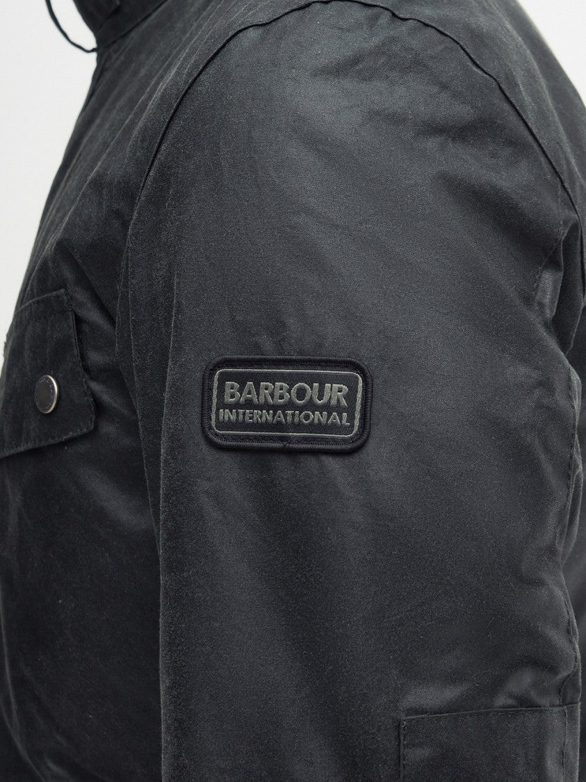 Barbour Duke Wax Jacket With Stand Collar