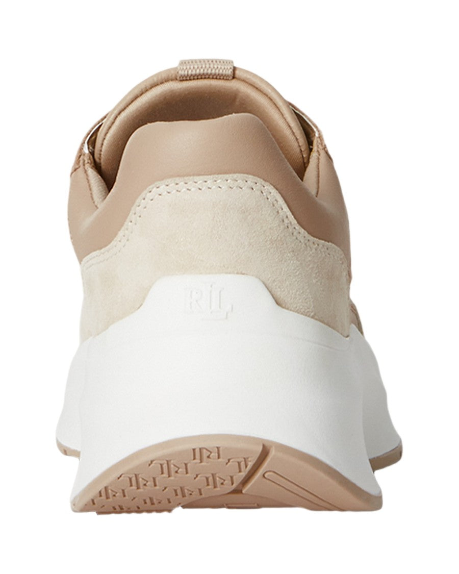 Lauren Ralph Lauren Franky Low Top Sneakers With Embossed Branding