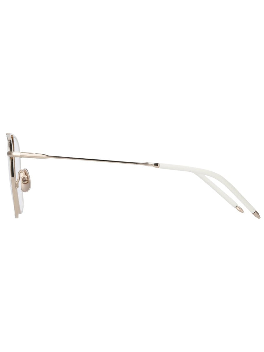 Yellows Plus Rectangular Metal Gordon Optical Frames With Double Bridge Design