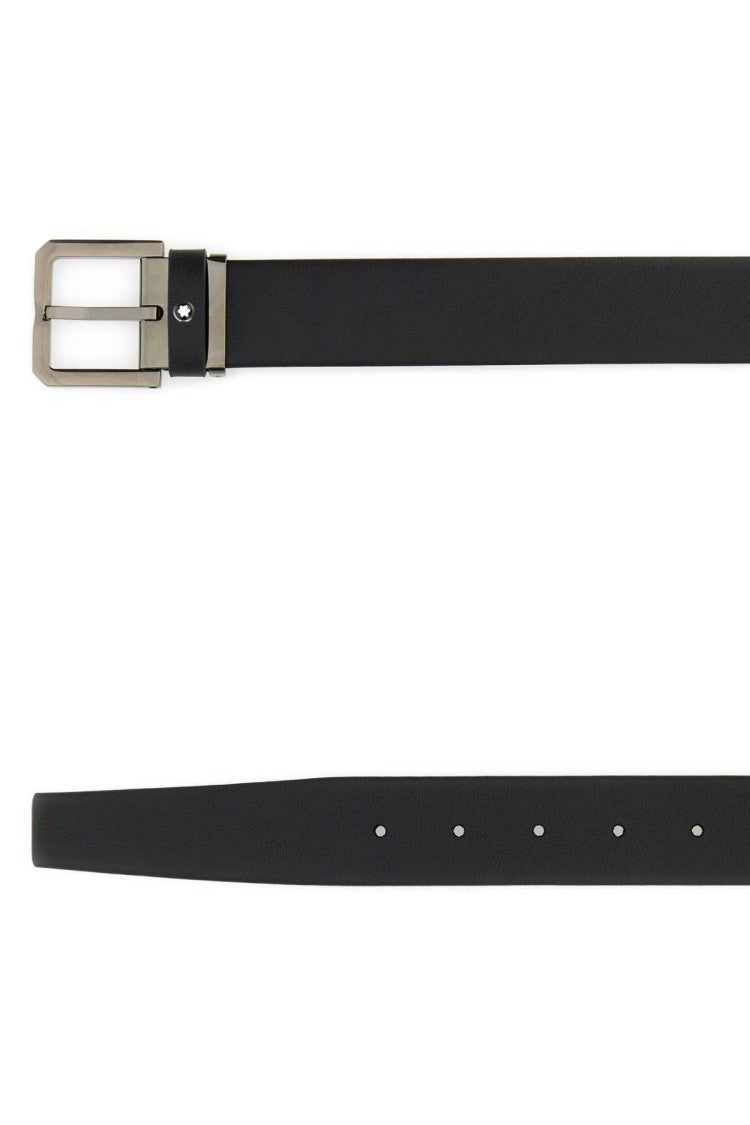 Montblanc Black Leather Belt