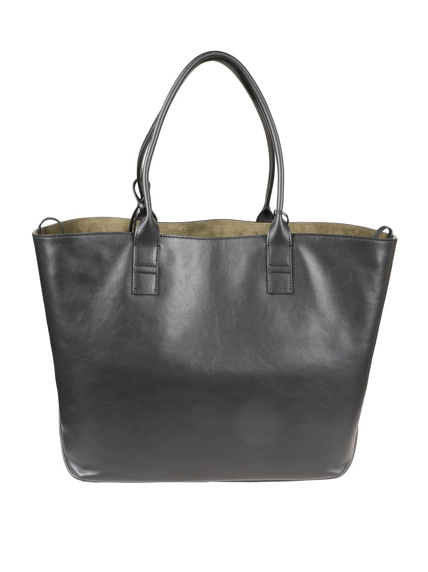 Hogan Black Tote Bag With Smooth Leather Finish