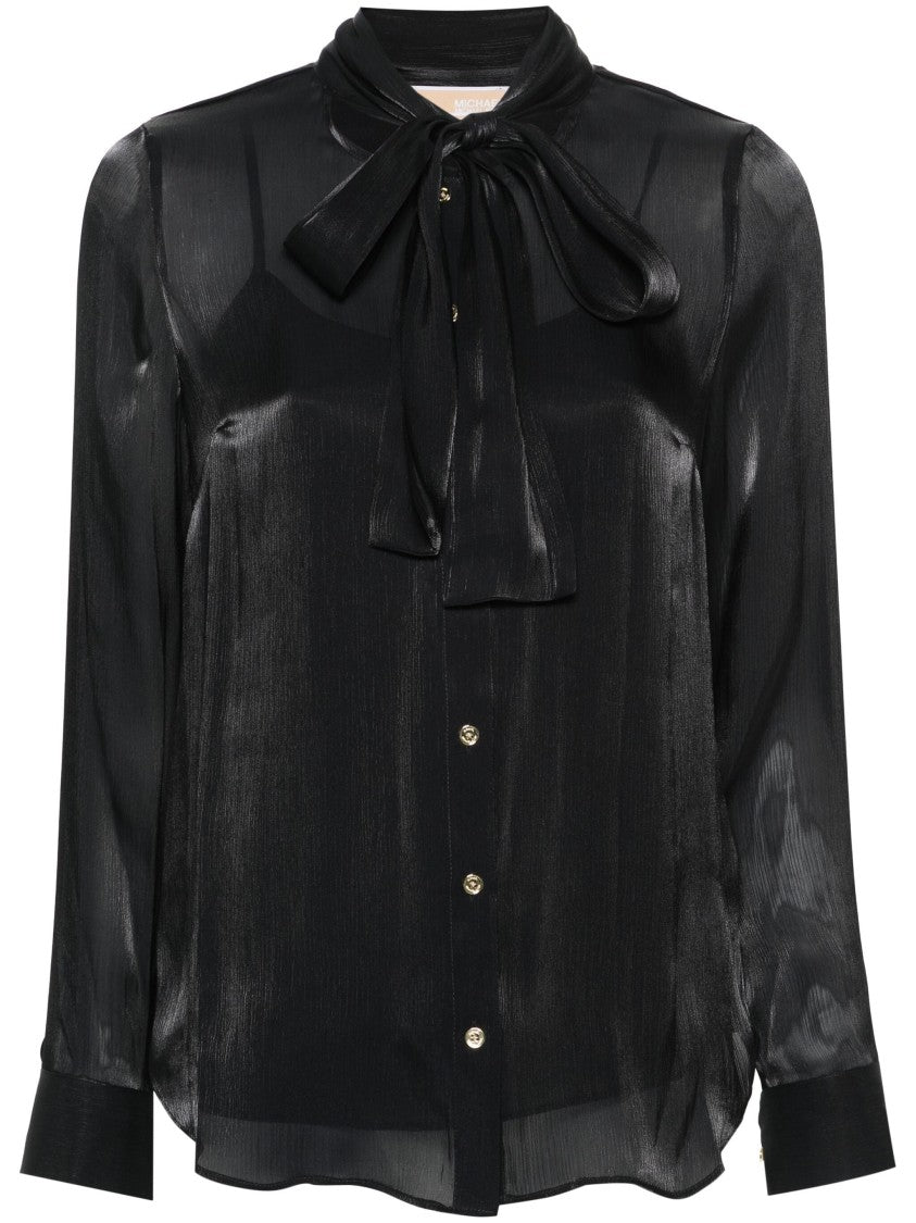 Michael Kors Iridescent Bow Blouse