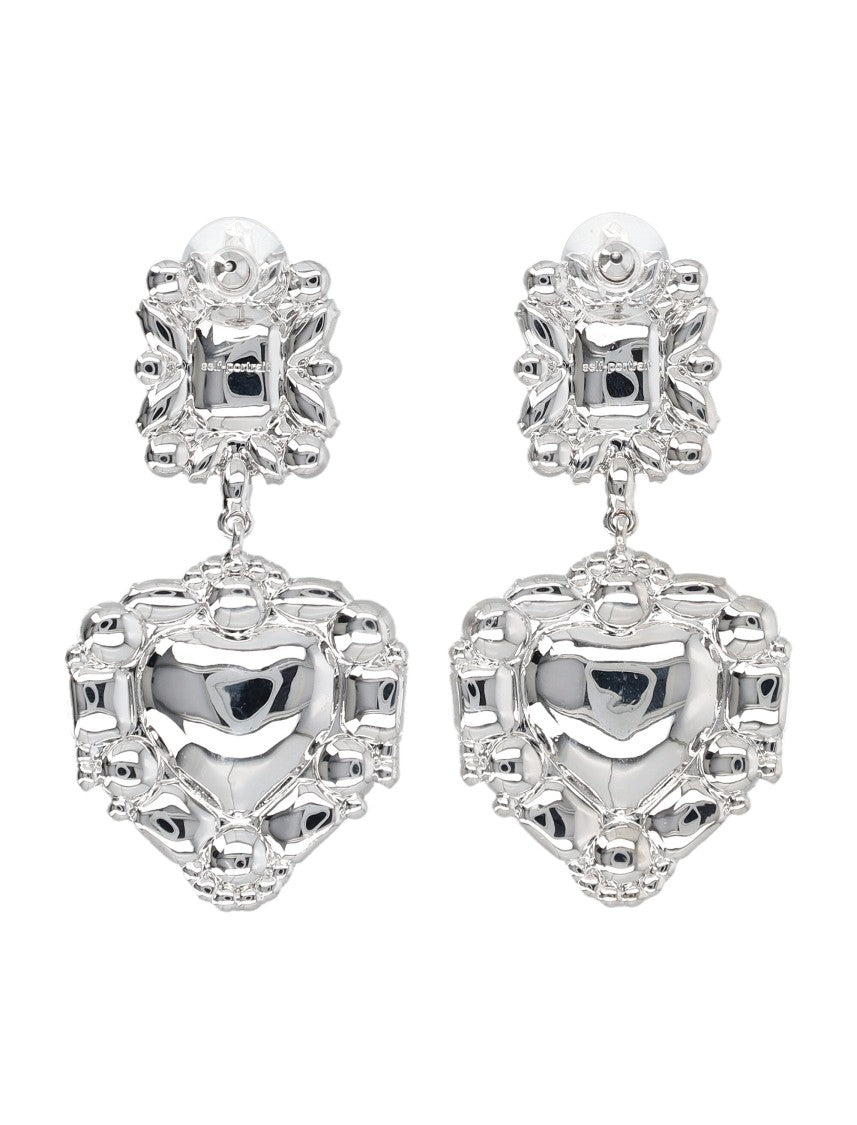Self-Portrait Crystal Heart Earring