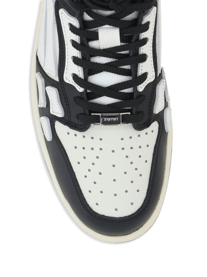 Amiri Panelled Leather Sneakers With Logo Accents