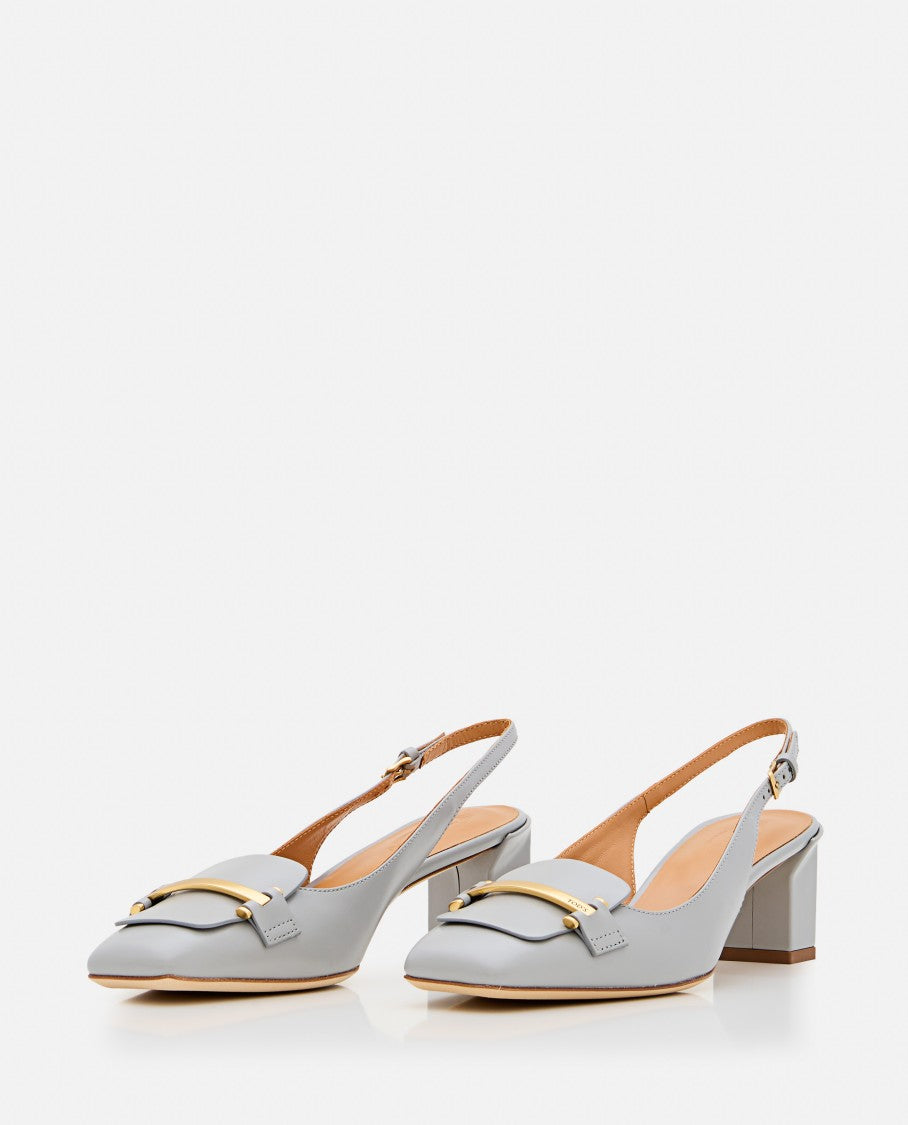Tod's Slingback T50 Light Blue Slingback Heels