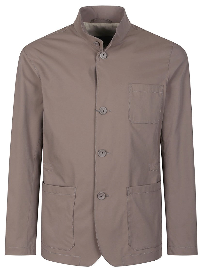 Herno Cotton Fell Button Up Jacket
