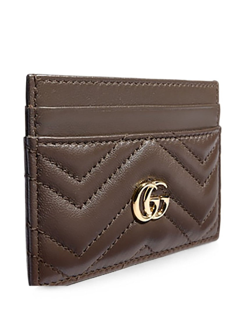 Gucci Chevron Quilted Lamb Leather Cardholder