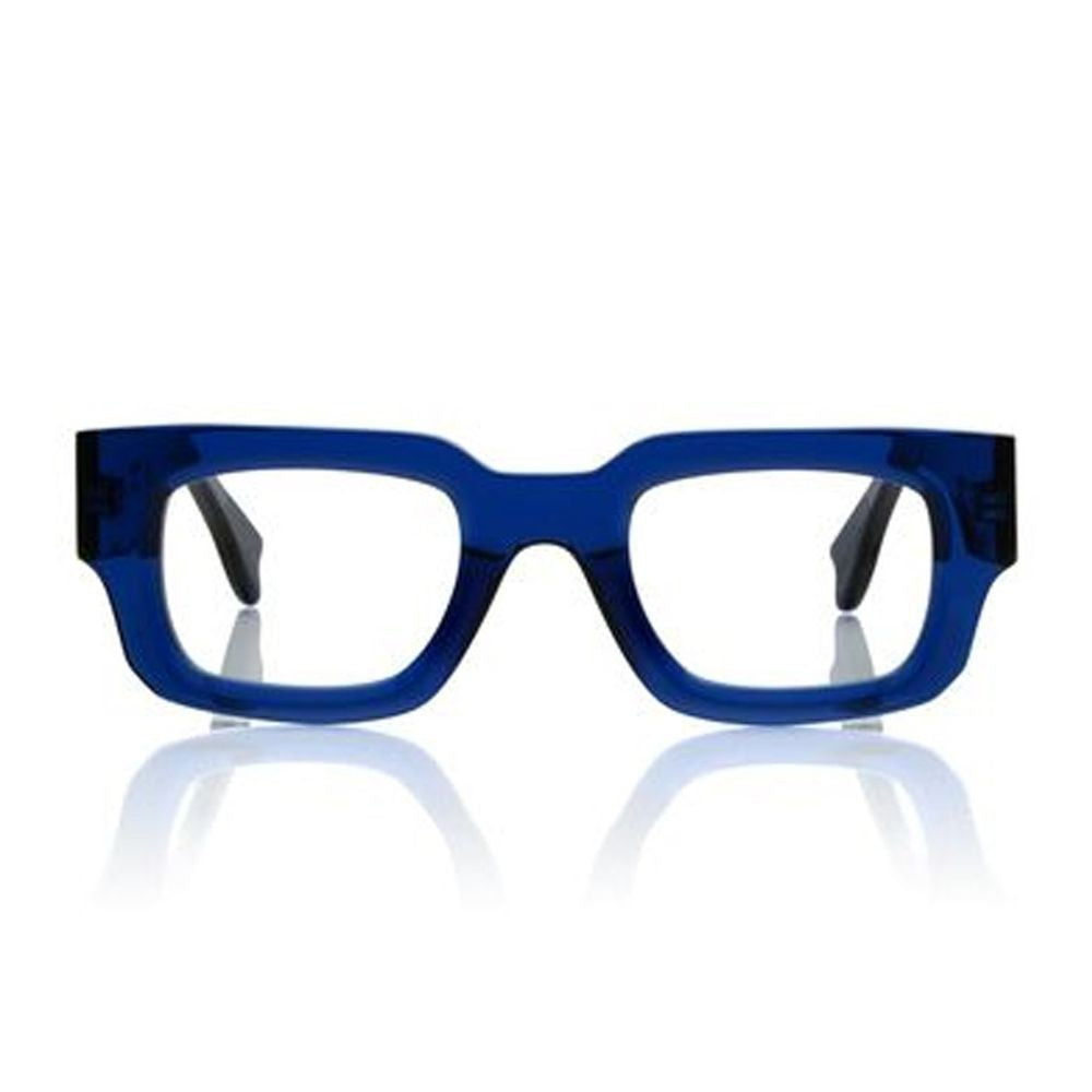Monokol Concept Eyewear Mk263 Geometric Rectangular Frame Eyewear In Transparent Blue