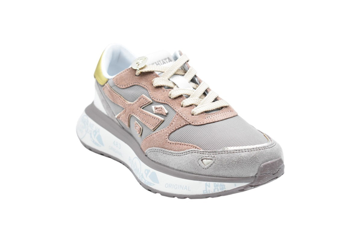 Premiata Low-Top Sneakers In Soft Grey