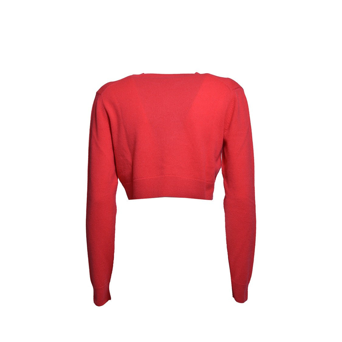 Patou Wool Cashmere Cropped Sweater - Fuchsia