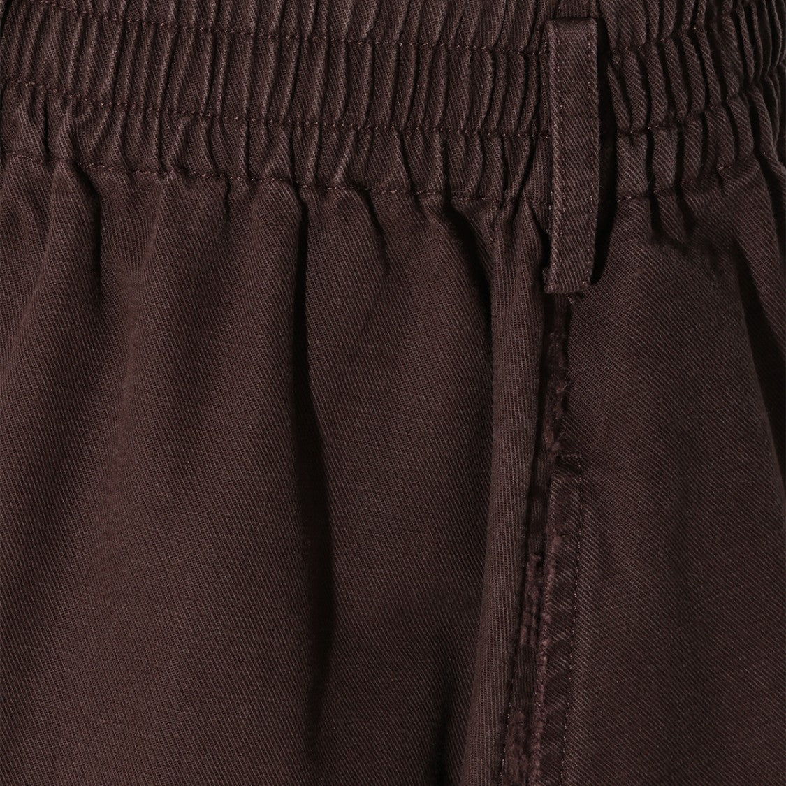 Golden Goose Brown Elasticated Waistband Cotton Midi Skirt