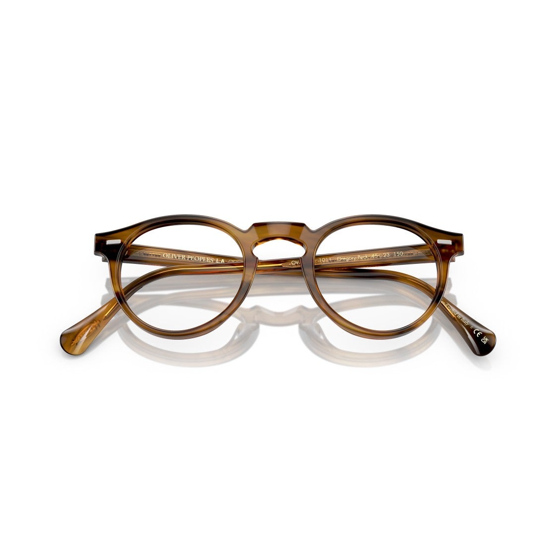 Oliver Peoples 0Ov5186 Classic Round Acetate Eyeglasses With Tortoiseshell Pattern