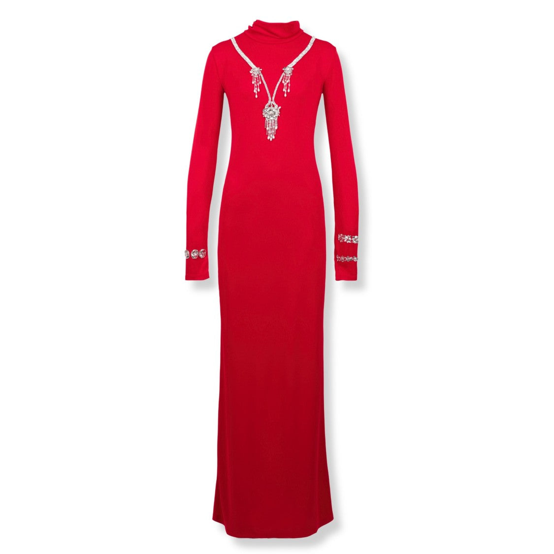 Des Phemmes Backless Long Dress With Flowing Silhouette