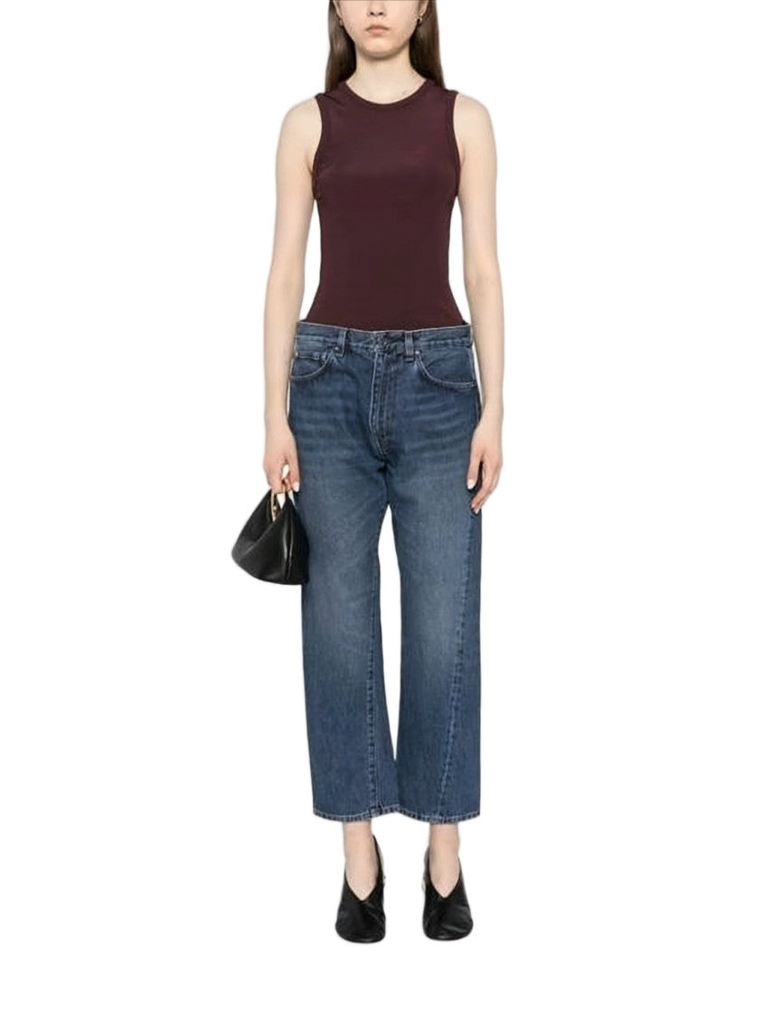 Totême Straight-Leg Denim Pants With Raw Hem