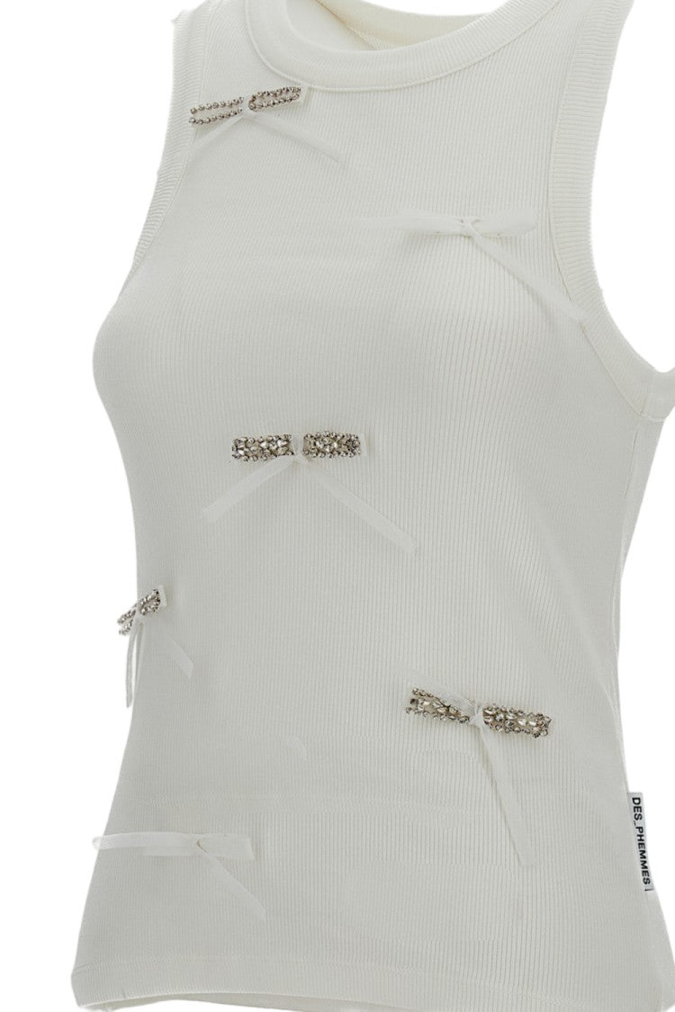 Des Phemmes Snug-Fit Stretch Cotton Tank Top