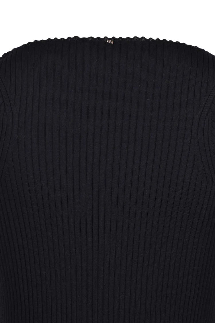 Sportmax Ribbed Knit Top - Black