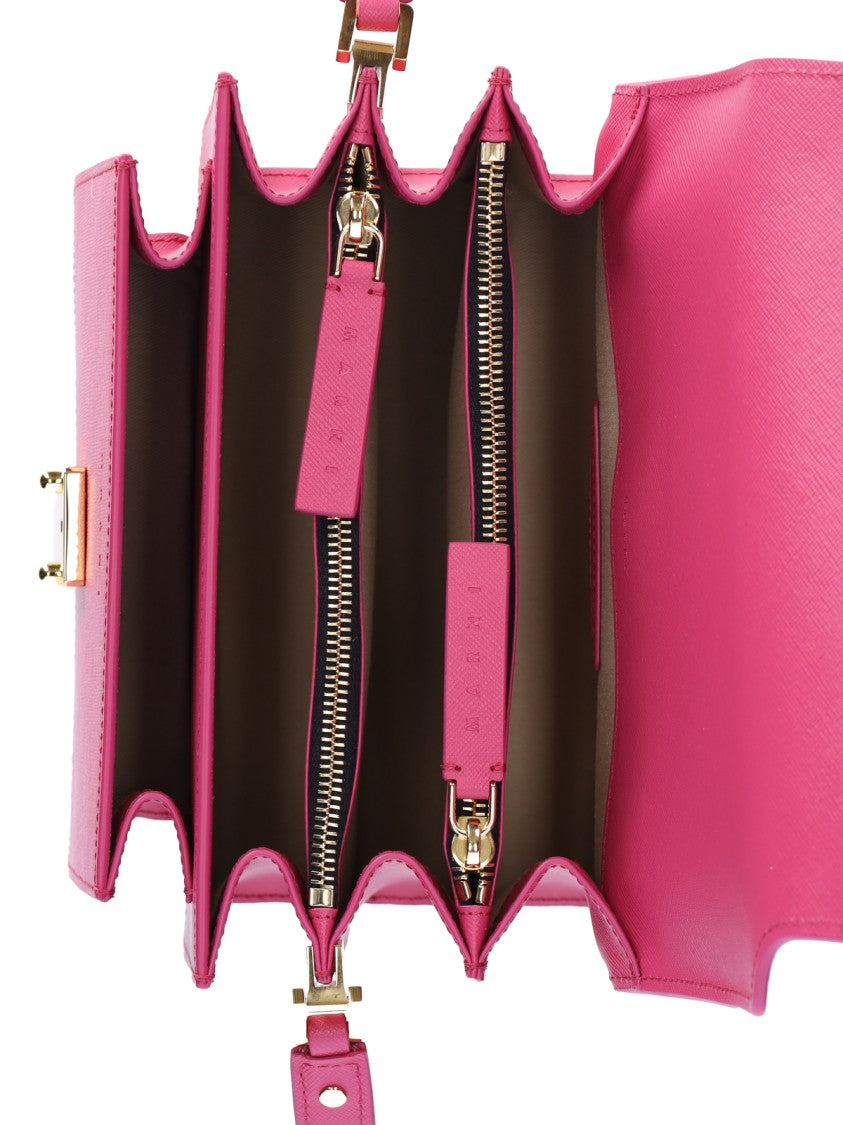 Marni "Trunk" Medium Shoulder Bag – Pink