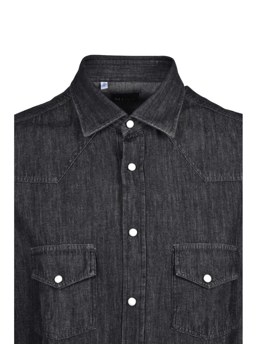 M100 Black Cotton Shirt
