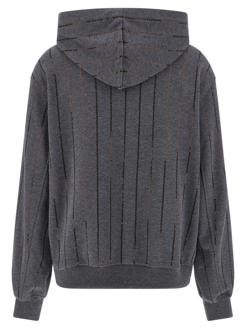 Brunello Cucinelli Micro Sequin Hoodie