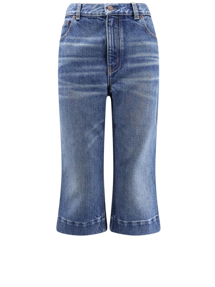 Chloé Washed Denim Shorts