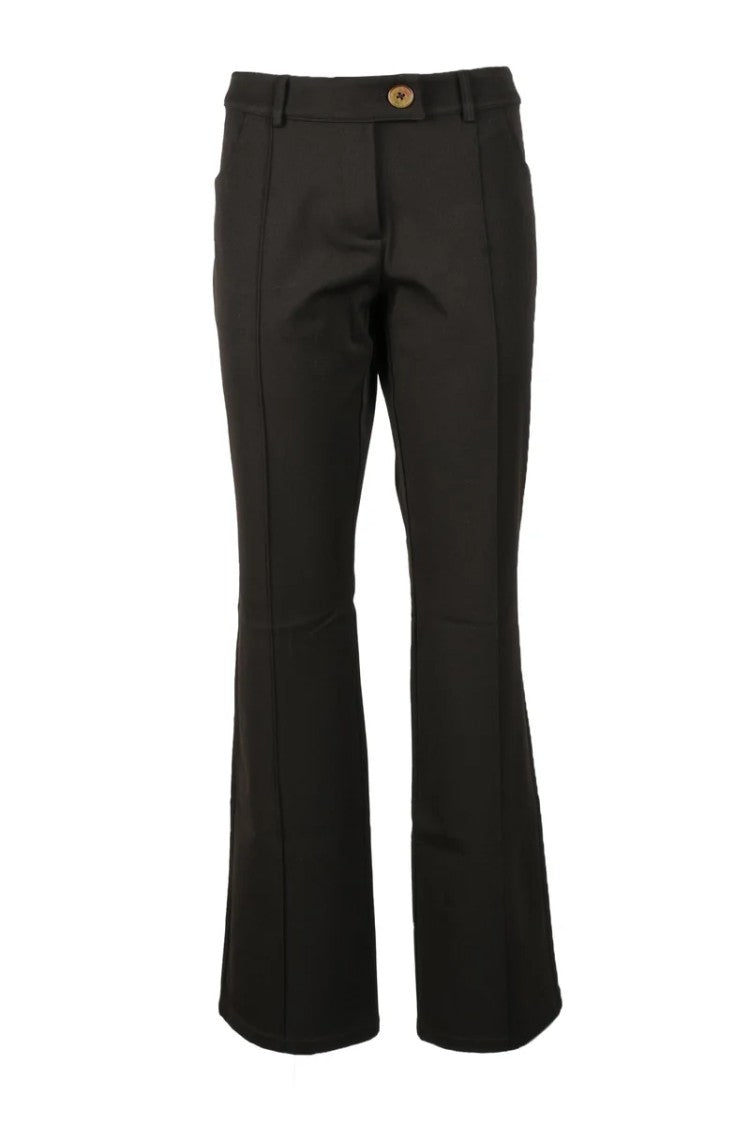 Siedrés Trousers Polyester Viscose Elastane - Brown