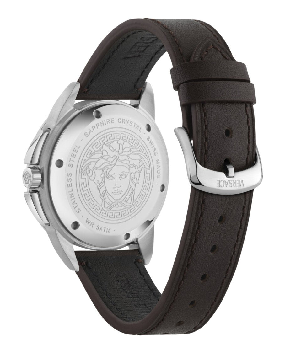 Versace V-Sport Chrono Leather Watch