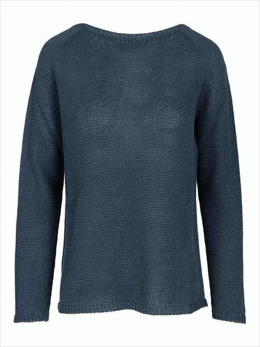 Max Mara Relaxed-Fit Linen Sweater With Textured Knit Design