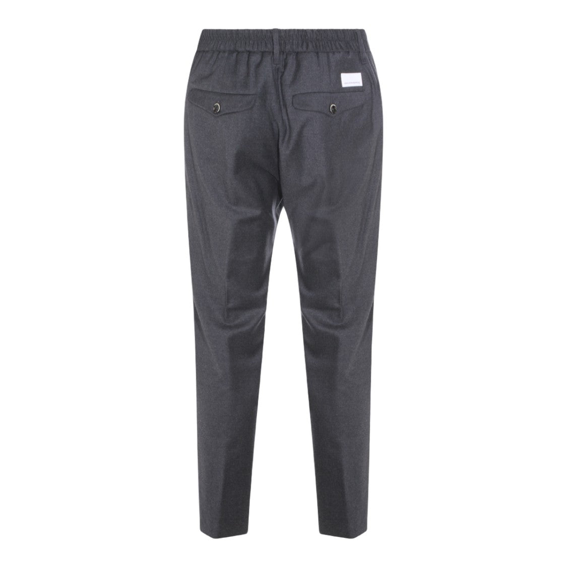 Nine In The Morning Tailored Dark Grey Trousers With Elastic Waistband