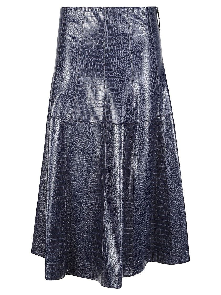 Pinko Antinori Flared Viscose Midi Skirt