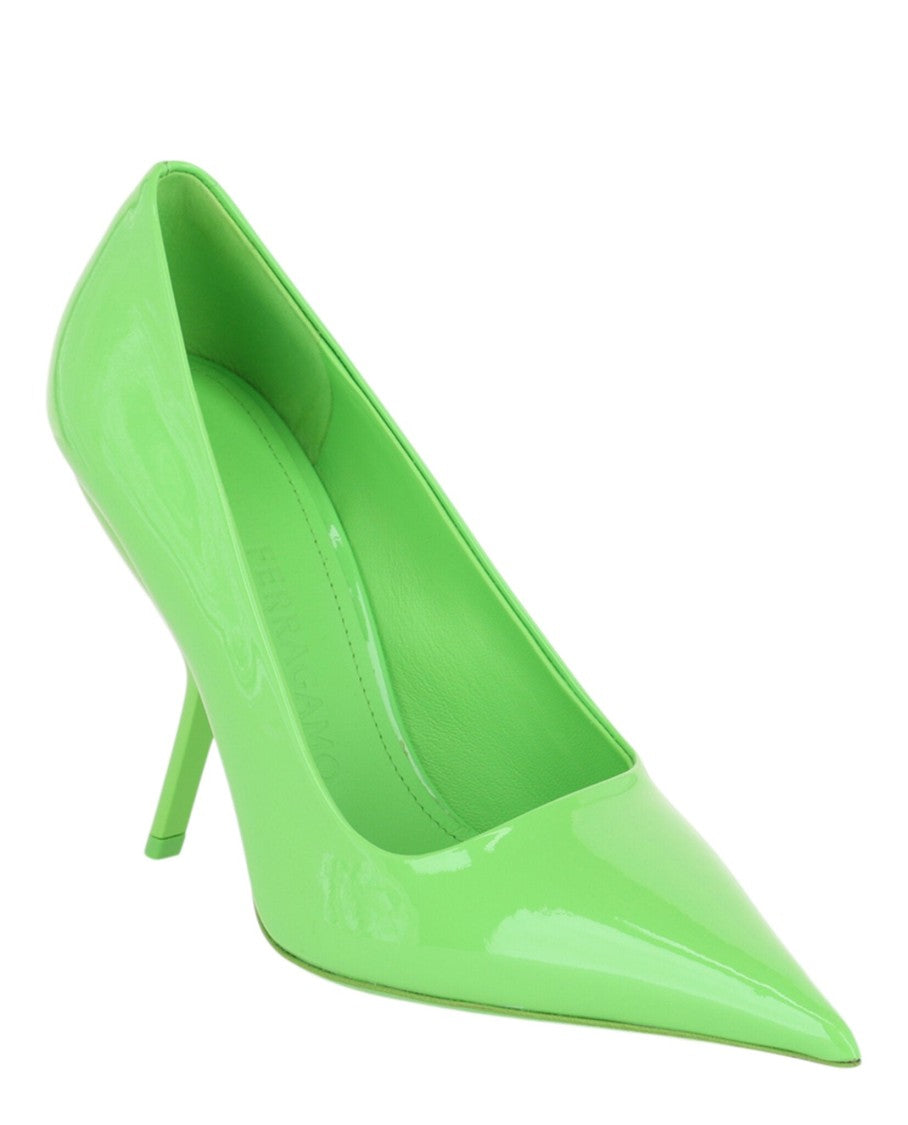 Ferragamo Eva X5 Pantent Leather Pumps