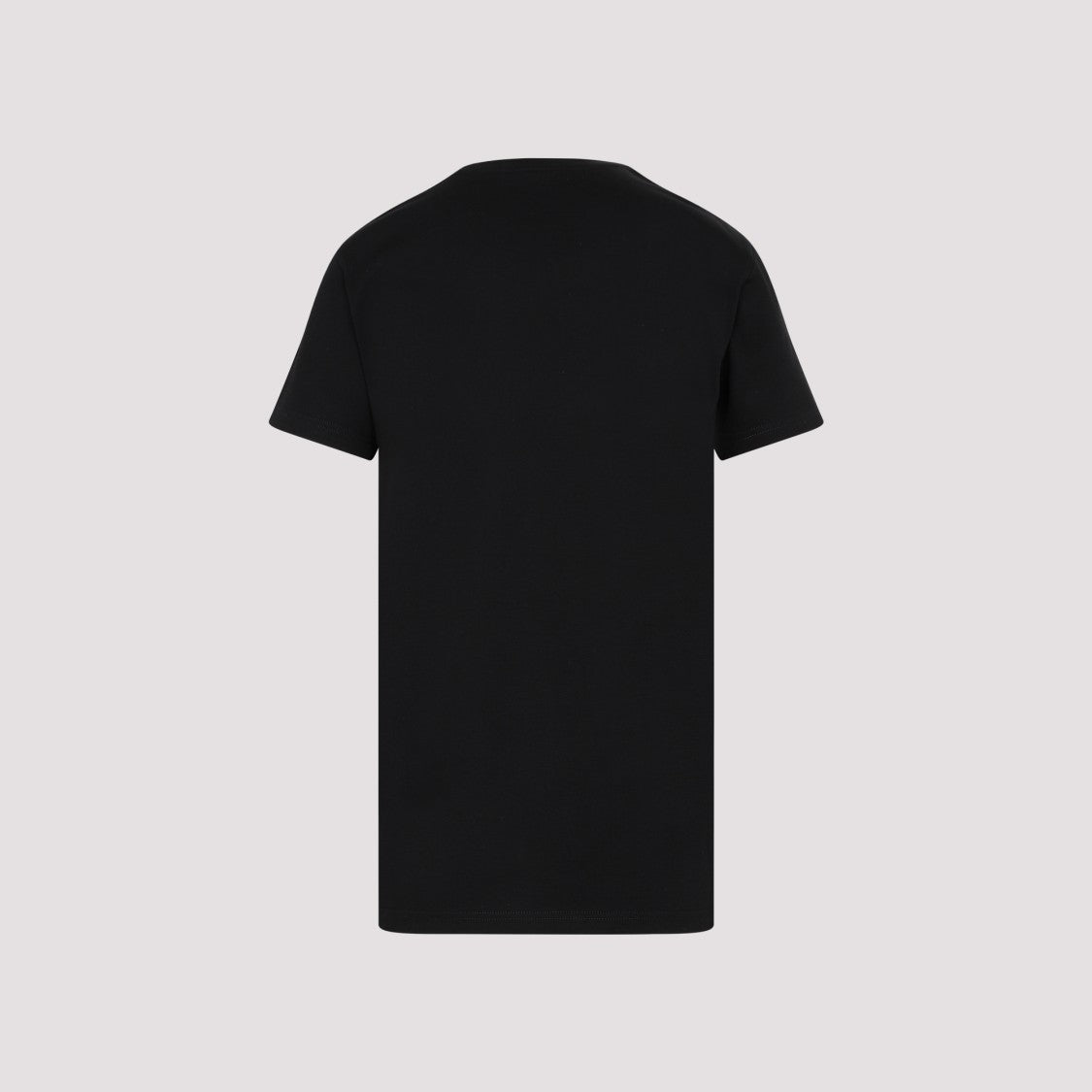 Moncler Black Cotton T-Shirt With Logo