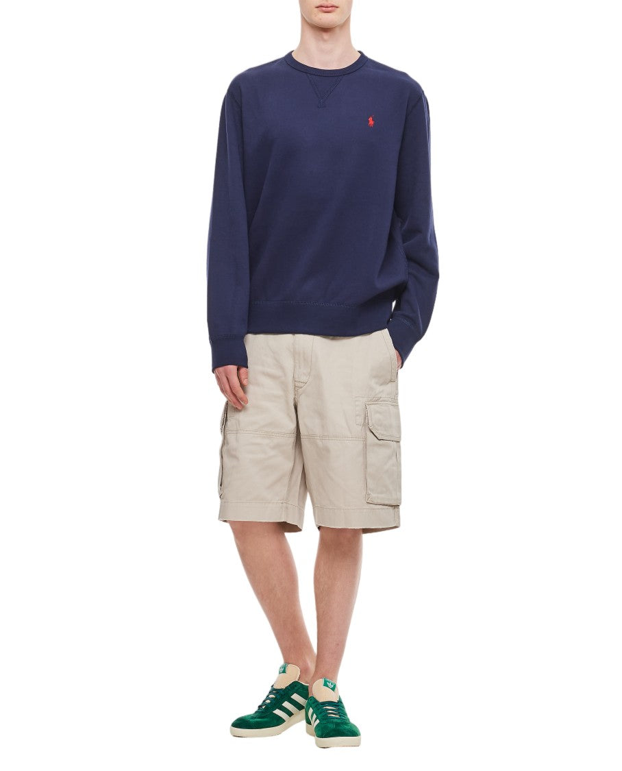 Polo Ralph Lauren Classic Long Sleeve Crewneck Knit With Subtle Logo