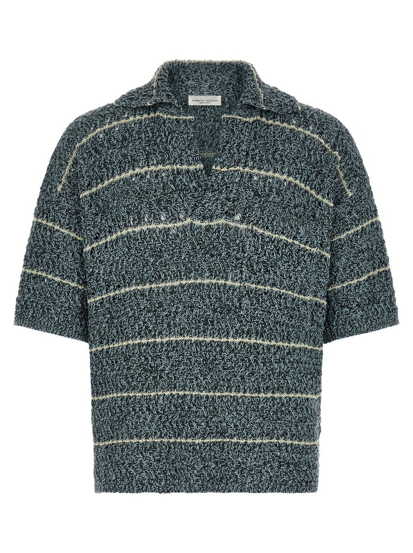 Roberto Collina 'Mouliné' Polo Shirt