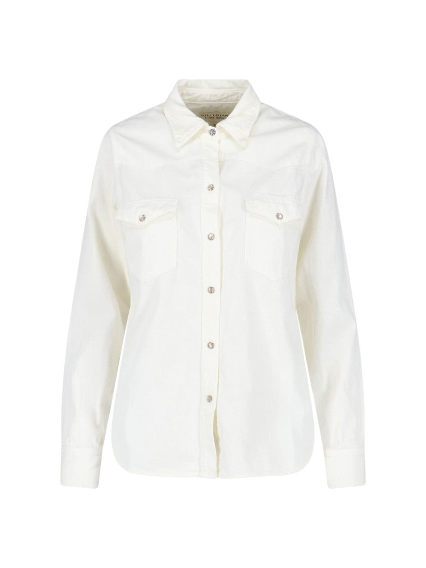 Nili Lotan Crisp White Shirt With Structured Collar
