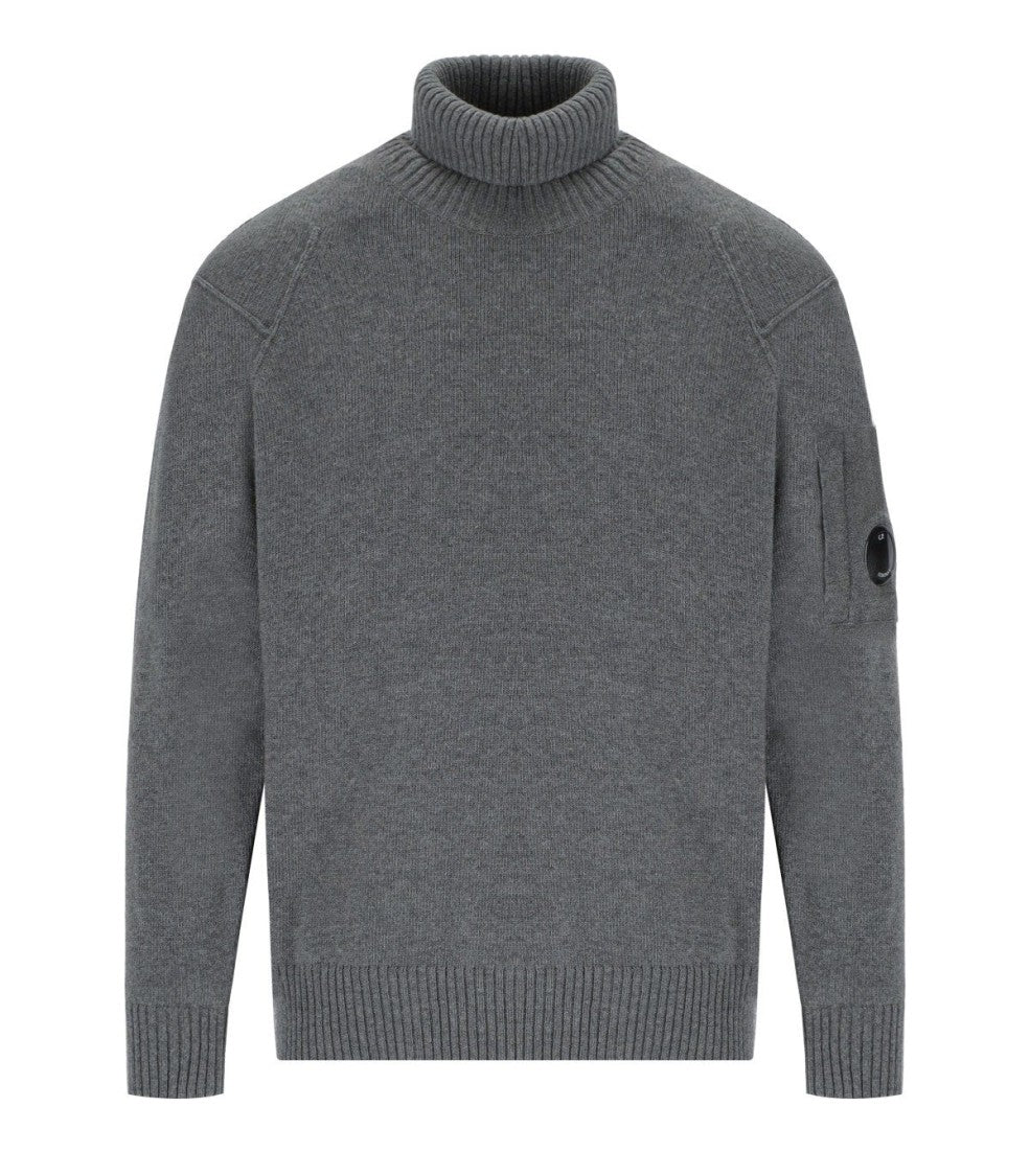 C.P. Company Grs Gunmetal Turtleneck Sweater