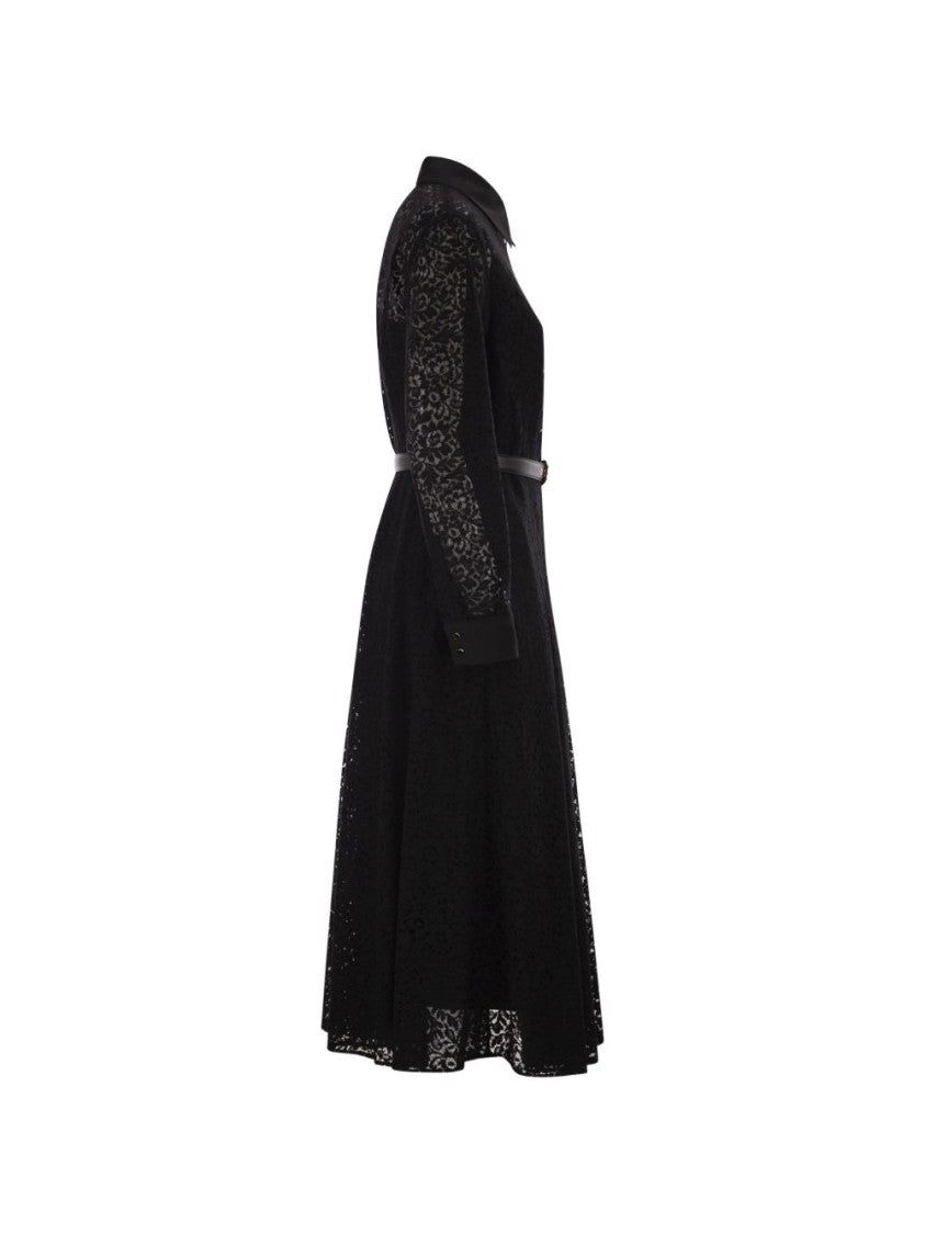 Max Mara Calf-Length Pleated Dress