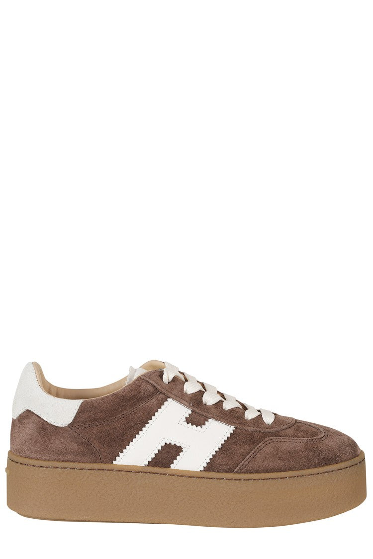 Hogan Cool Leather Accent Suede Low-Top Sneakers