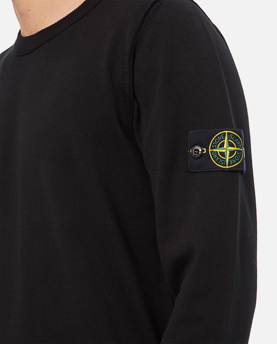 Stone Island Crewneck Sweatshirt With Topstitched Details