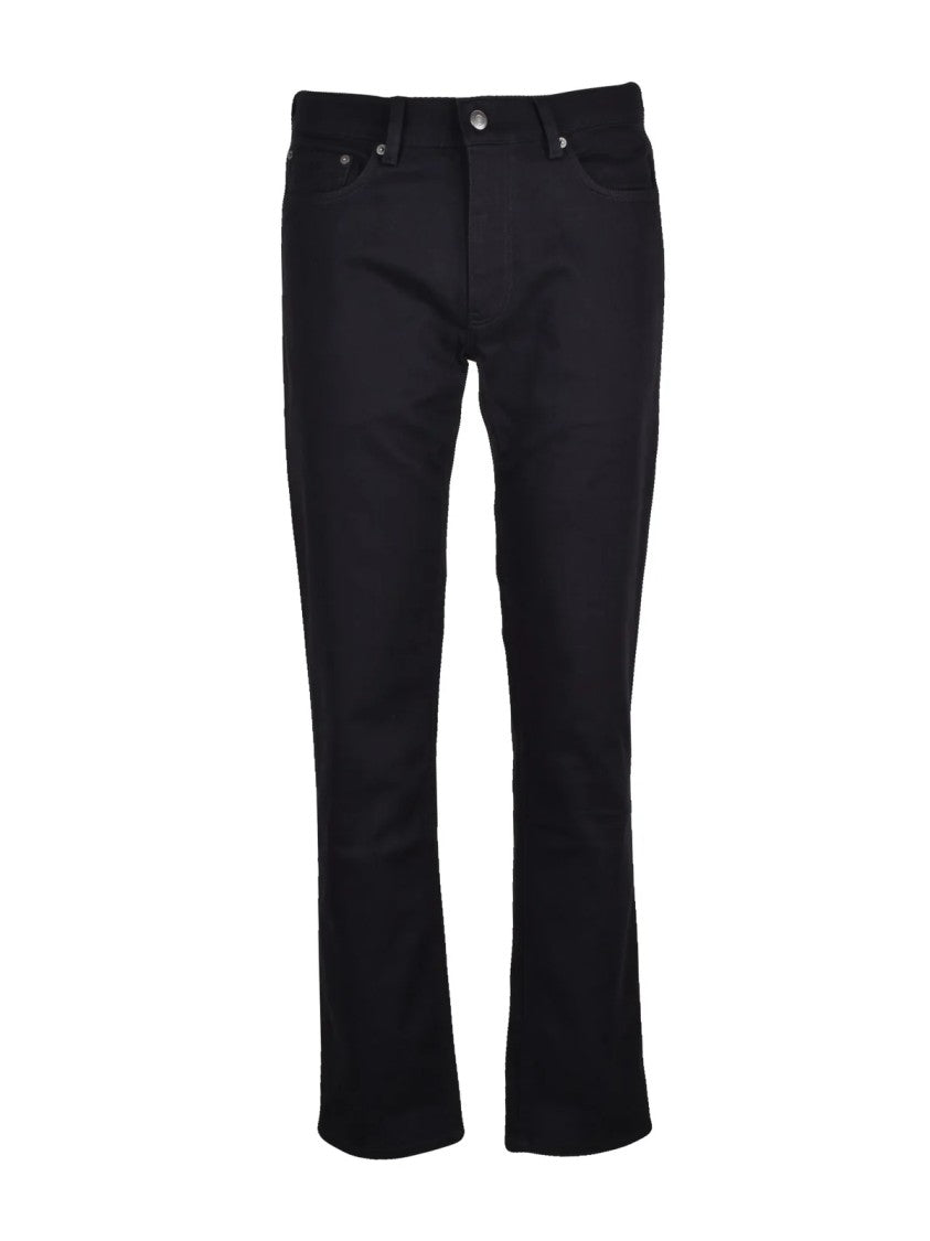 Gant Black Regular Fit Five-Pocket Stretch Jeans