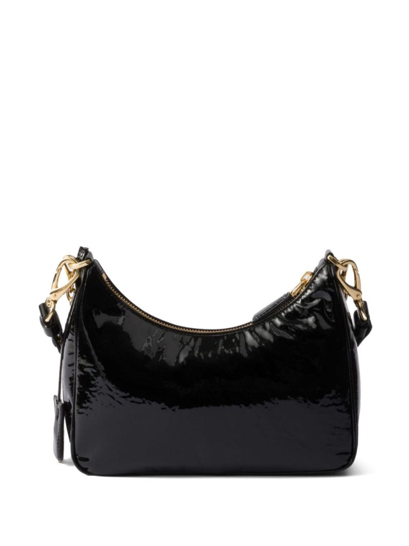Prada Re-Edition Patent Leather Shoulder Bag
