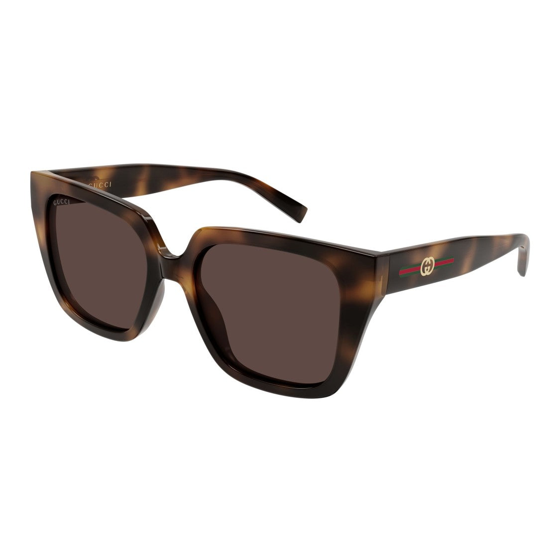 Gucci Gg2102s Oversized Tortoiseshell Square Sunglasses